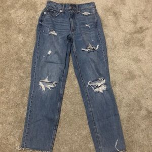 ripped mom jeans